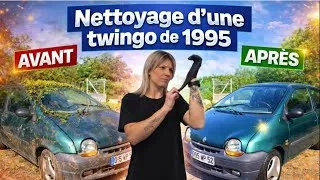 Miniature : 10 ANS À L’ABANDON... LE RÉSULTAT VA VOUS SURPRENDRE !!! TWINGO 1 DE 1995