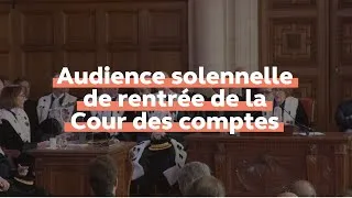 Miniature : Audience solennelle de rentrée de la Cour des comptes