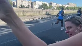 Miniature : Paris Olympic Games Marathon top 10 at km 35 (slow mo)