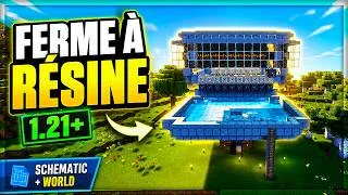 Miniature : Ferme à Résine/bloc Minecraft 1.21+ | Schematic & World map