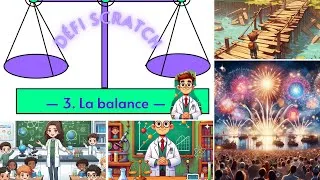 Miniature : 3 Défi créer jeu éducatif avec Scratch. La scène balance2