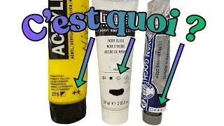 Miniature : C'est quoi les plus sur le tube de peinture? Résistance à la lumière