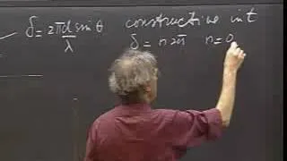 Miniature : 8.03 Physics III, Vibrations and Waves :  20/23 - Huygens' Principle, Interference, Thin films