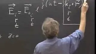 Miniature : 8.03 Physics III, Vibrations and Waves : 18/23 - Boundary Conditions for Dielectrics