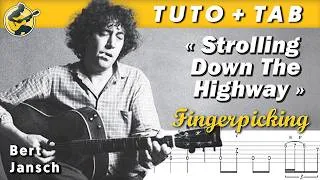 Miniature : "Strolling Down The Highway" - BERT JANSCH ♦ TUTO + TAB ♦ Guitare Blues Acoustique Fingerpicking