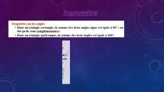 Miniature : trigonométrie