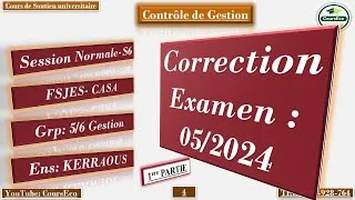 Miniature : #Contrôle de gestion #kerraous G:5/6 05 2024 1ere partie