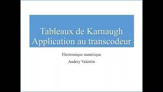 Miniature : Electronique numérique 4. Tableaux de Karnaugh - Application au transcodeur