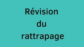 Miniature : Révision du rattrapage.