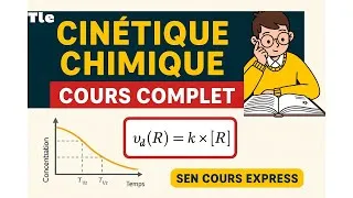 Miniature : Cinétique Chimique – Cours complet Terminale 📘 | Vitesse, Ordre, Demi-vie & Applications