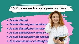 Miniature : 15 Phrases en français pour s'excuser