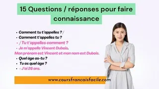 Miniature : Questions / réponses pour faire connaissance