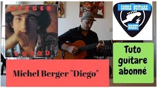 Miniature : Tuto guitare avec tabs "Diego" de Michel Berger