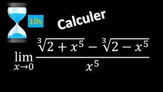 Miniature : calculer une limite difficile