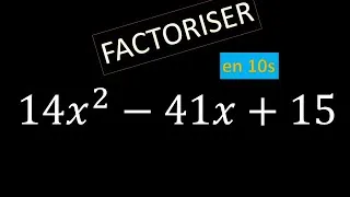 Miniature : factoriser un polynôme de second degré