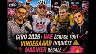 Miniature : Giro 2026 : Vingegaard inquiète, UAE écrase tout, Magnier impressionne