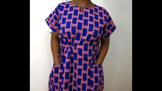 Miniature : Couture Ma Passion | Robe caftan 2 poches avec coulisse et cordelette en guise de ceinture!