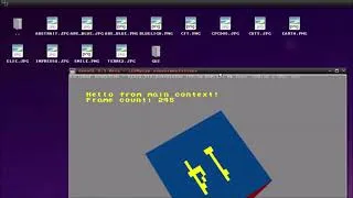 Miniature : Explorer experimentation v2 + OpenGL 3.3 LLVMpipe on Cpcdos