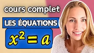 Miniature : Tout sur les ÉQUATIONS  x² = a - 3ème