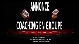 Miniature : Annonce coaching en groupe de poker pour battre les micro - limites!
