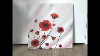 Miniature : Timelapse - peinture acrylique : coquelicots