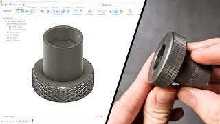 Miniature : Modéliser facilement un MOLETAGE en 3D sur FUSION