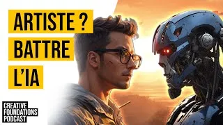 Miniature : Battre l'IA (Midjourney) même quand tu dessines avec les pieds #podcast