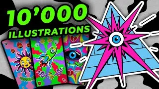 Miniature : Je dessine 10’000 NFT psychédéliques avec le "Triangle des concepts" #unityproject
