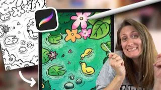 Miniature : Apprends à faire du coloriage sur Procreate | Toutes mes astuces !