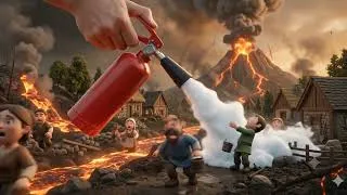 Miniature : 🌋 Le Volcan Allait Détruire le Village… Puis une Main Géante est Apparue !