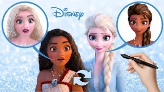 Miniature : TOP 6 Mix Disney | PRINCESS DISNEY | Art Transformation 