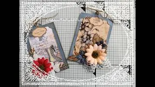 Miniature : TUTO TAG AVEC NOUVEAUX DIES#FACILE#SCRAPBOOKING#LOISIRS CREATIFS