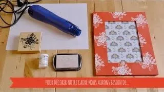 Miniature : Embossage à chaud pour décorer un cadre DIY
