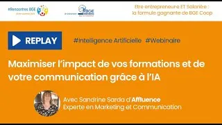 Miniature : [Replay] Maximisez l’impact de vos formations et de votre communication grâce à l’IA