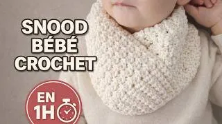 Miniature : COL FACILE AU CROCHET BÉBÉ / ENFANTS  |  TUTORIEL CROCHET TOUR DE COU FACILE | EASY CROCHET SNOOD 😍