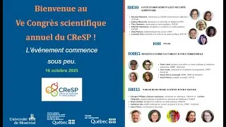 Miniature : Ve Congrès scientifique du CReSP - Matinée du 16 octobre 2025