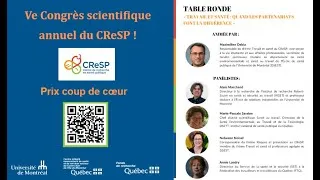 Miniature : Ve Congrès scientifique du CReSP - Table ronde du 15 octobre 2025