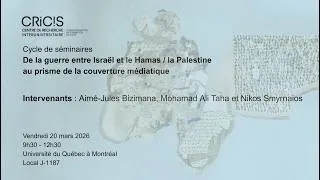 Miniature : Séminaire du CRICIS - Mohamad Ali Taha et Nikos Smyrnaios & Aimé-Jules Bizimana