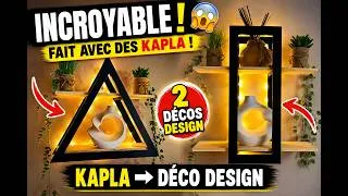Miniature : 2 Décorations Murales INCROYABLES avec des Kapla Megabois ! 😍 DIY Facile, Rapide & Pas Cher
