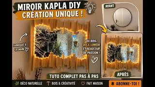 Miniature : J'ai transformé un miroir cassé en une œuvre d'art lumineuse | DIY Bois & LED ✨