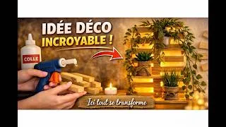 Miniature : ✨Je fabrique une déco murale lumineuse en batonnets  Kapla ✨ | DIY facile & bluffant #diy #home