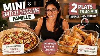 Miniature : 2 repas en 40 minutes | Le batch cooking en douceur