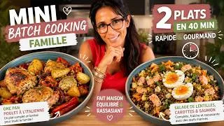 Miniature : 2 repas en 1 session : débuter le batch cooking sereinement