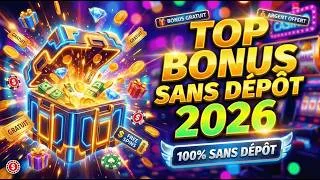 Miniature : LE TOP DES MEILLEURS BONUS SANS DÉPÔT DE CASINO EN LIGNE ! (ARGENT GRATUIT 💵)