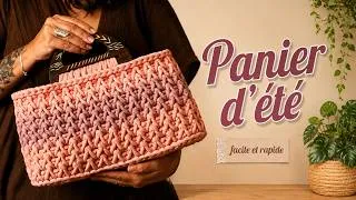 Miniature : ✨Mon panier d'été avec ses anses au crochet / Rapide et facile