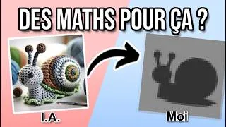 Miniature : [AMIGURUMI] 🧶 Recréer une image I.A. avec des maths ? 🐌 (problèmes inverses expliqués)