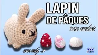 Miniature : [AMIGURUMI] - 🧶 Lapin de Pâques et œufs 🐰🐣 au crochet