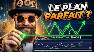 Miniature : ⚠️LE PLAN PARFAIT : Bitcoin prépare t-il un Triple Bottom légendaire à 59 000 $ ?