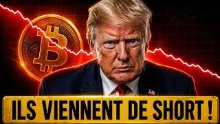 Miniature : ALERTE ! 🚨  GROS SIGNAL de SHORT INSTITUTIONNEL BITCOIN !