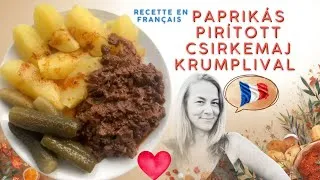 Miniature : Recette hongroise : Foies de poulet sautés au paprika avec des pommes de terre 🇭🇺🤤